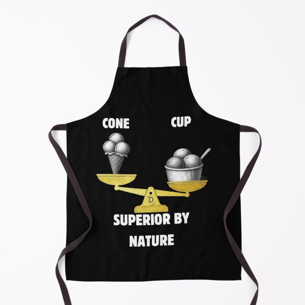 Item preview, Funny Gelato Debate: Team Cup is Superior By Nature - Italian Dilemma Black Version designed and sold by TheItaliandilemma.