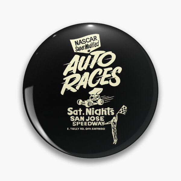 Item preview, Vintage Super Modified Auto Races, San Jose Speedway - old white print designed and sold by retropetrol.