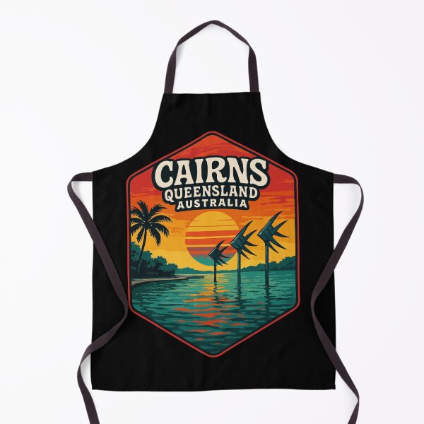 Item preview, Cairns Queensland Australia Retro designed and sold by TomFrontierArt.