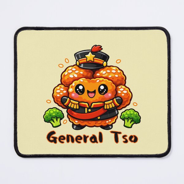 Item preview, Kawaii General Tso Chicken Cute Food Mascot – Funny Asian Food Cartoon Sticker designed and sold by SimplyJasper.