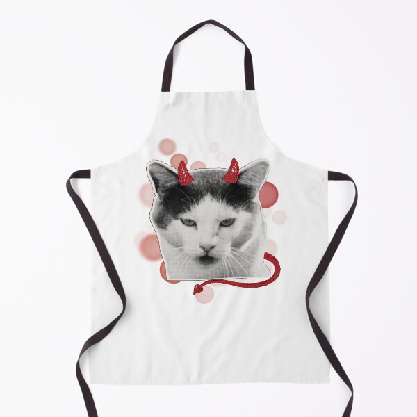 Item preview, Cat with Horns and a Devil Tail - Animal Illustration designed and sold by iamKRUK.