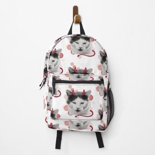 Item preview, Cat with Horns and a Devil Tail - Animal Illustration designed and sold by iamKRUK.