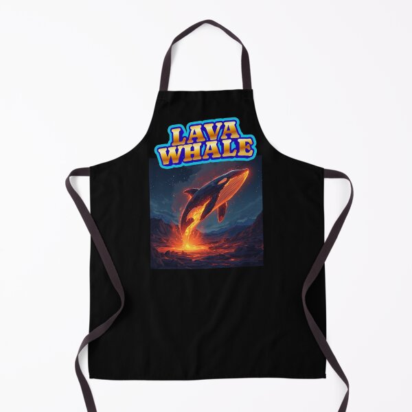 Item preview, LAVA WHALE JUMPING OUT FROM LAVA POOL designed and sold by mama-creative.