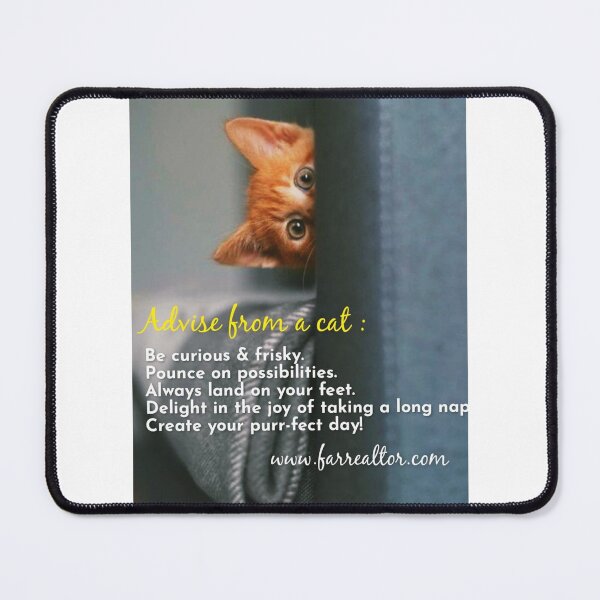 Item preview, Advise from a cat : Be curious & frisky. Pounce on Possibilities. Always land on your feet. Pounce on Life Like a Boss Cat designed and sold by Ulikedigital14.