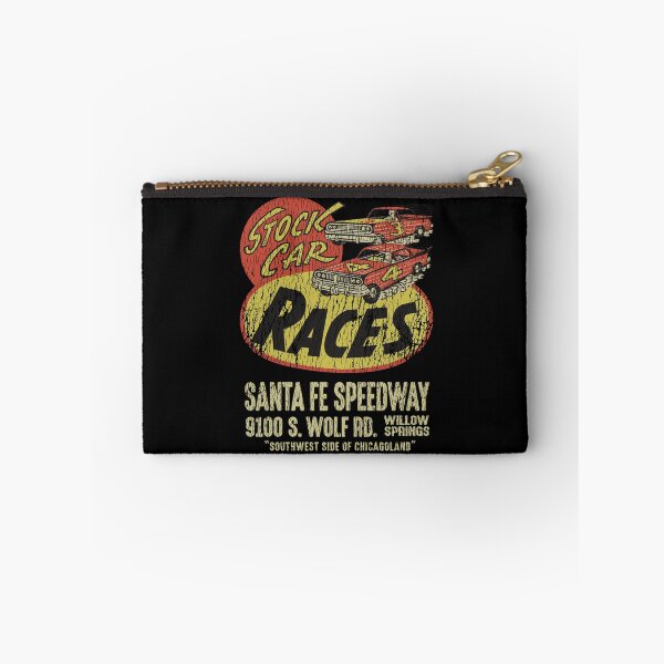 Item preview, Stock Car races - Santa Fe Speedway, Willow Springs. Worn, aged print. designed and sold by retropetrol.