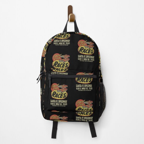 Item preview, Stock Car races - Santa Fe Speedway, Willow Springs. Worn, aged print. designed and sold by retropetrol.
