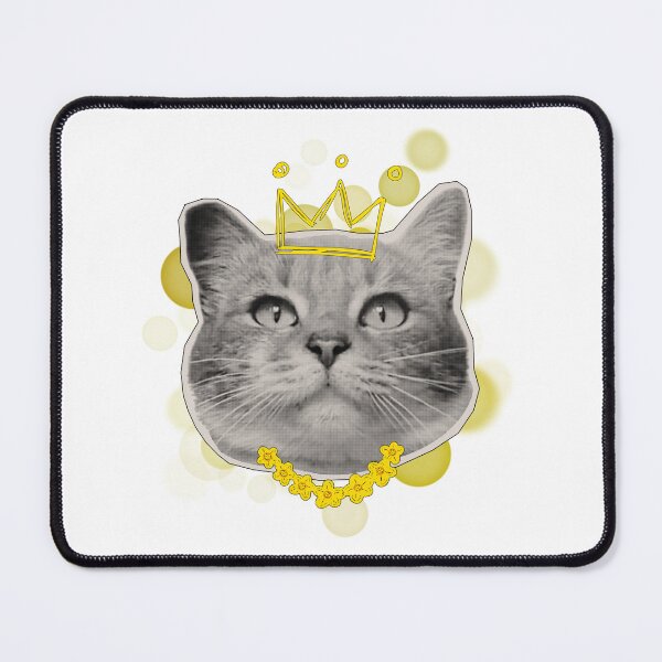 Item preview, Cat with a Crown and a Gold Necklace - Animal Illustration designed and sold by iamKRUK.