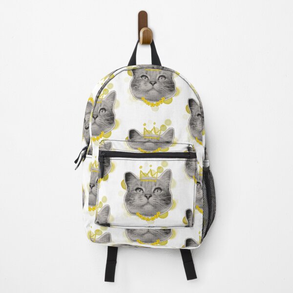 Item preview, Cat with a Crown and a Gold Necklace - Animal Illustration designed and sold by iamKRUK.