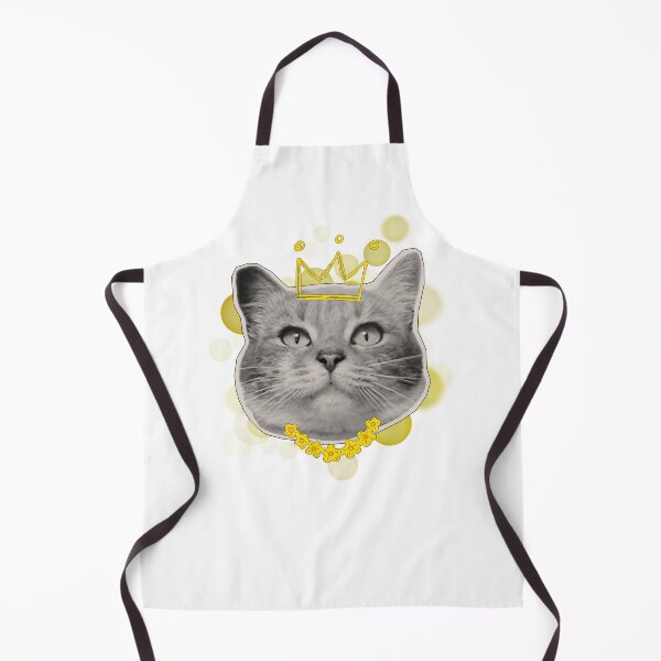Item preview, Cat with a Crown and a Gold Necklace - Animal Illustration designed and sold by iamKRUK.