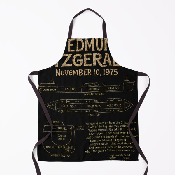 Item preview, Edmund Fitzgerald Schematic T-Shirt designed and sold by ebraretukaq.
