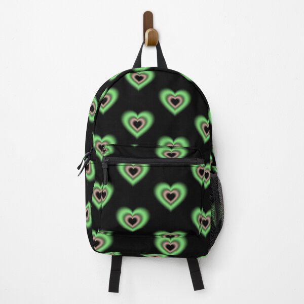 Item preview, Green and gray orange blurry hearts (cinnamon and matcha) designed and sold by serenebookworm.