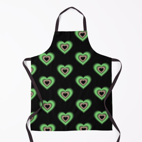 Item preview, Green and gray orange blurry hearts (cinnamon and matcha) designed and sold by serenebookworm.