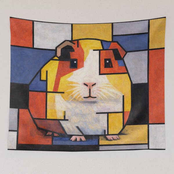 Item preview, Geometric Guinea Pig Composition (After Mondrian) designed and sold by gandolfwizard.