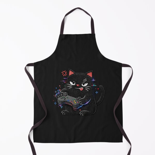 Item preview, Gaming rage black cat design funny gamer frustration meme aesthetic designed and sold by ColorSplash123.