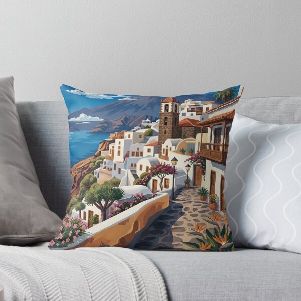 Item preview, Tenerife Spain Vintage Travel Poster - The Canarian Jewel - Canary Islands travel art - Miount Teide designed and sold by varunmav.