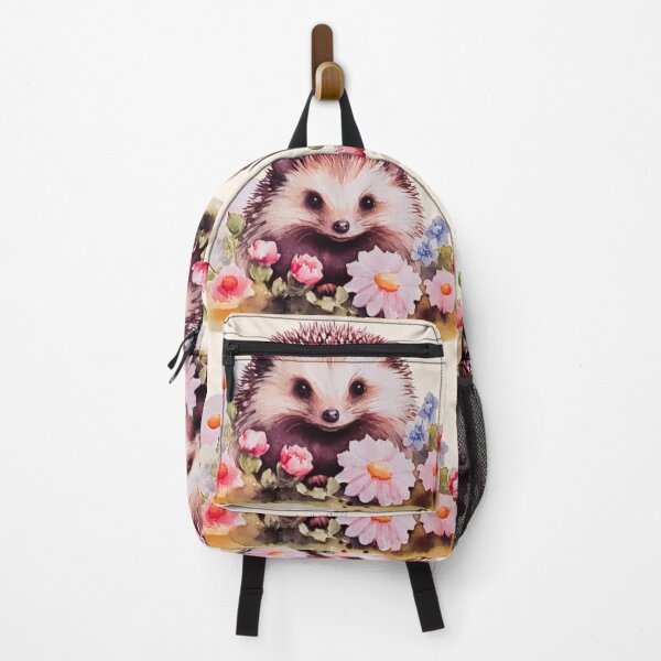 Item preview, Cottagecore Floral Hedgehog | Watercolor Woodland Animal designed and sold by Tokraz-art.