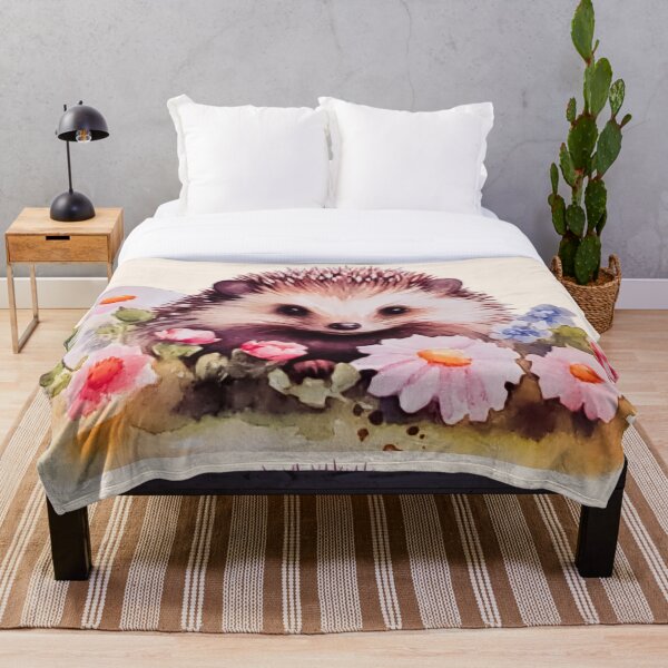 Item preview, Cottagecore Floral Hedgehog | Watercolor Woodland Animal  designed and sold by Tokraz-art.