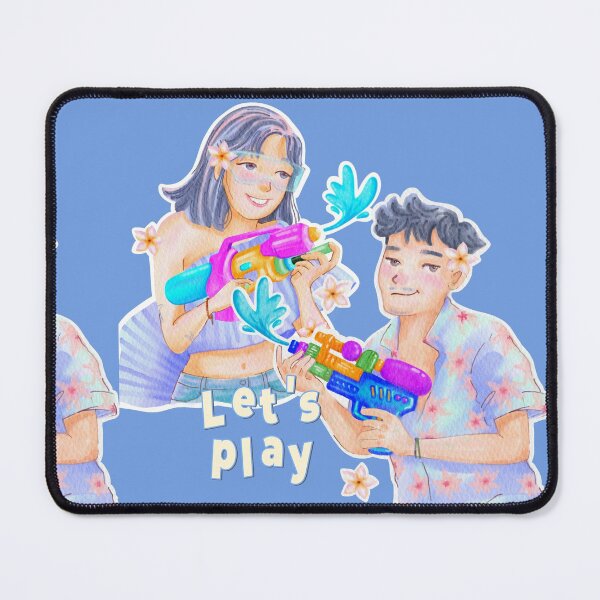 Item preview, Let’s Play – Young Water Fight Summer Scene designed and sold by SaitonG.