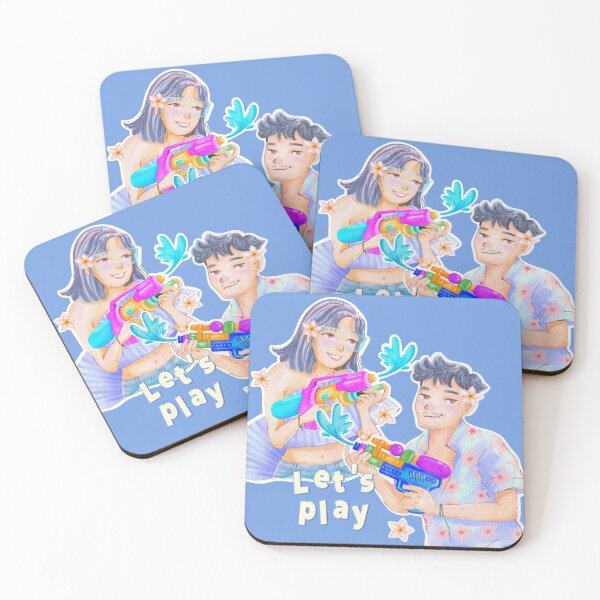 Item preview, Let’s Play – Young Water Fight Summer Scene designed and sold by SaitonG.