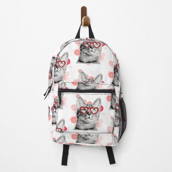 Item preview, Cat with Heart-Shaped Glasses - Animal Illustration designed and sold by iamKRUK.