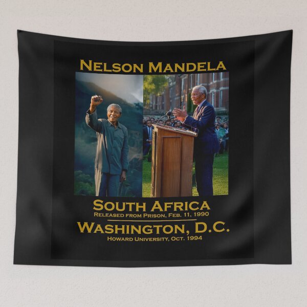 Item preview, NELSON MANDELA - Wall Art - from South Africa Prison 1990 to Washington D.C. Freedom 1994 designed and sold by DBM Photo Art 1.