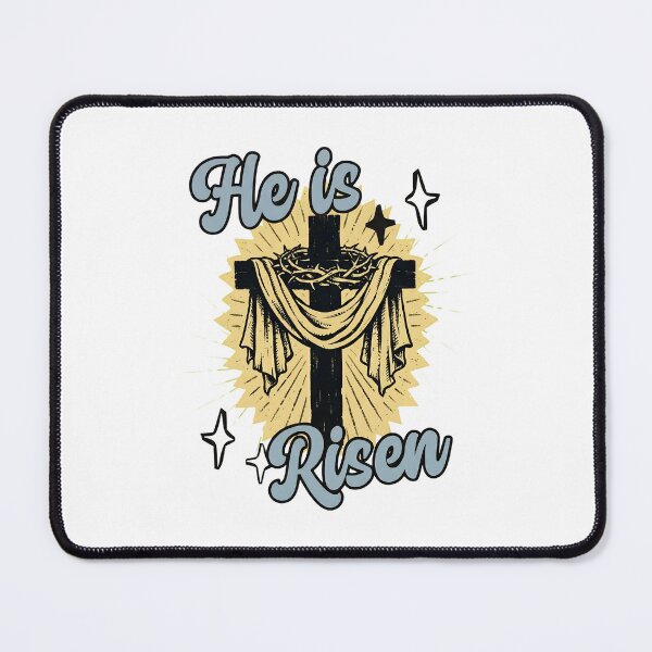 Item preview, He Is Risen T-Shirt Vintage Cross and Crown of Thorns Retro Easter Religious Apparel Christian Faith Tee designed and sold by Dmo3HarkoArt.