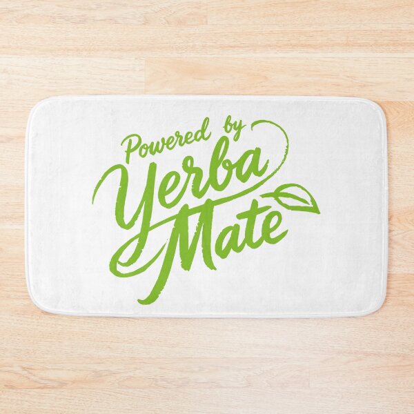 Item preview, Powered by Yerba Mate - Retro Green Script Typography designed and sold by artworkathome.