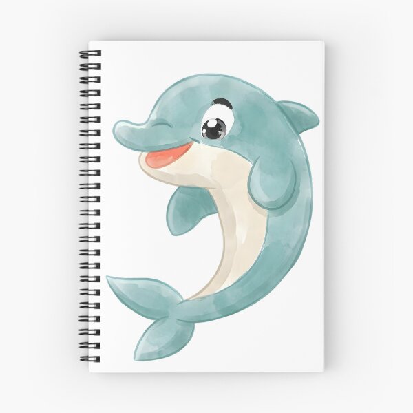 Item preview, Happy Jumping Watercolor Baby Dolphin Character designed and sold by PholPol1959.