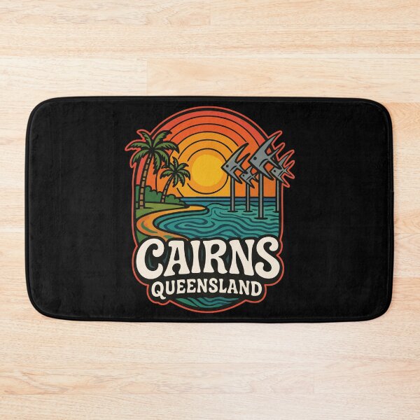 Item preview, Cairns Queensland Australia Retro Trippy Art Travel designed and sold by TomFrontierArt.