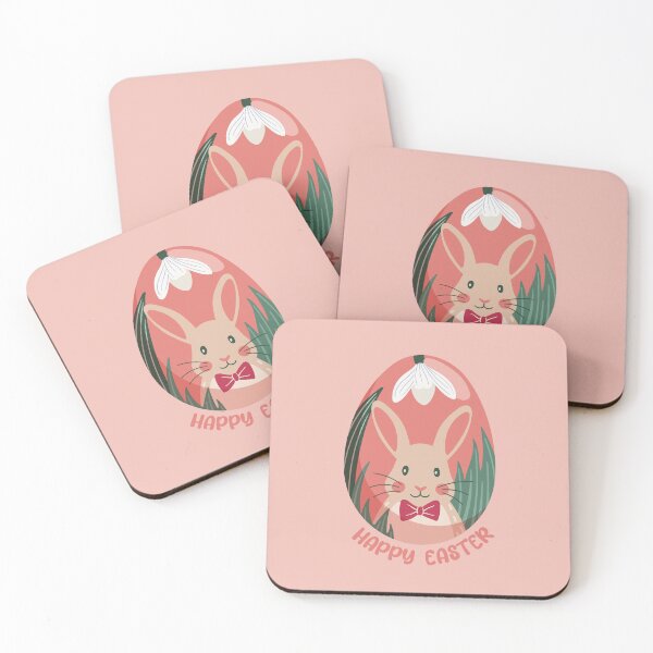 Item preview, Easter bunny portrait in a pink Easter egg – Happy Easter designed and sold by InkofNocturna.