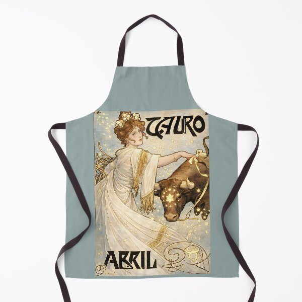 Item preview, Taurus Zodiac Art Nouveau Poster – Vintage Astrology Goddess with Bull – April Zodiac Sign Celestial Art designed and sold by EmiliaBassano.