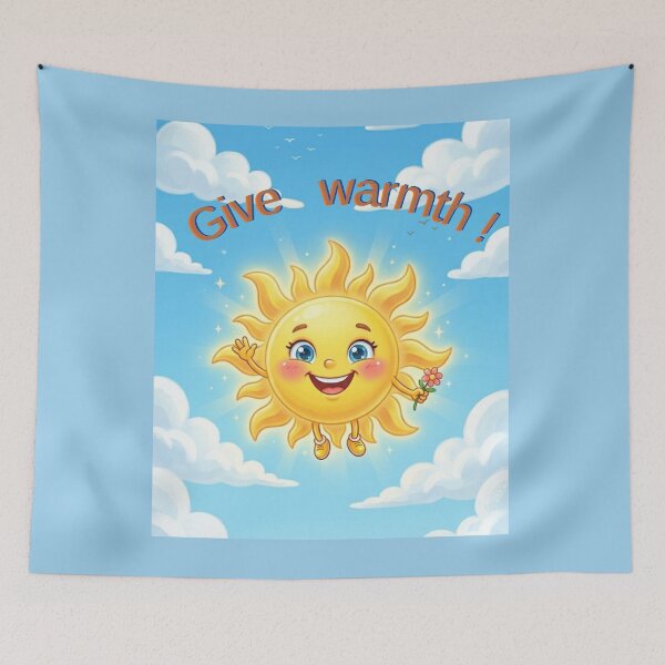 Item preview, Give Warmth! Cute Happy Sun designed and sold by HALYNA070824.