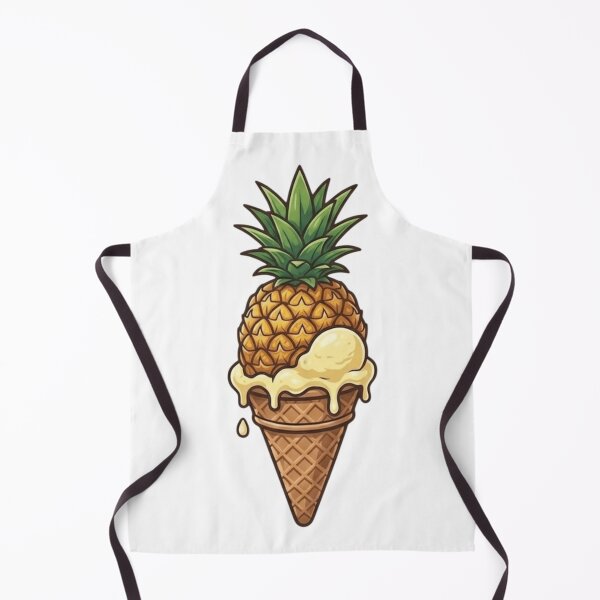 Item preview, Tropical Pineapple Ice Cream Cone designed and sold by Bug by Design.