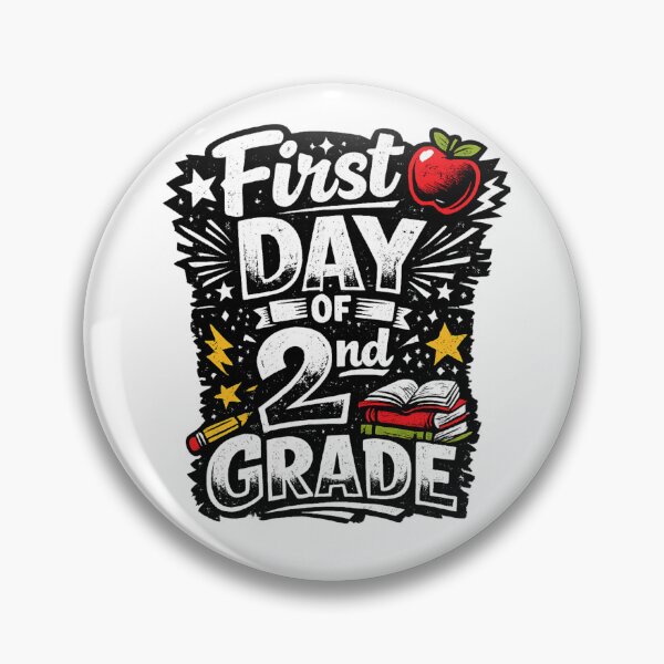 Item preview, First Day of 2nd Grade Back to School Graphic Novelty designed and sold by ttuniques.