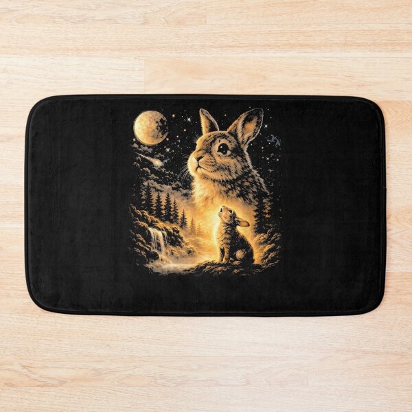 Item preview, Bunny Howling to The Moon Vintage 90s Animal Easter Day designed and sold by Juansustait.