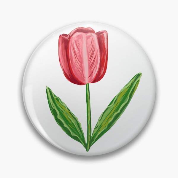 Item preview, Flower Red Tulip – minimalist hand-drawn digital drawing 2 designed and sold by ZorianArt.