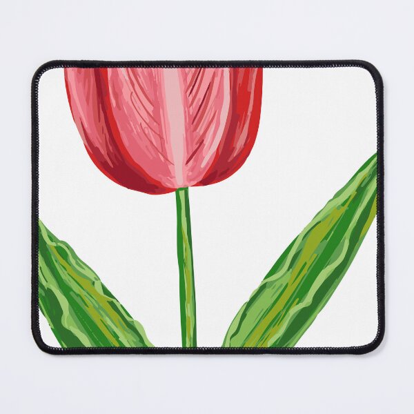 Item preview, Flower Red Tulip – minimalist hand-drawn digital drawing 2 designed and sold by ZorianArt.