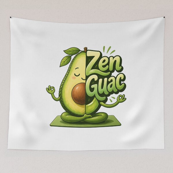 Item preview, Zen Guac Meditating Avocado Yoga Pun. designed and sold by Mr Lee.