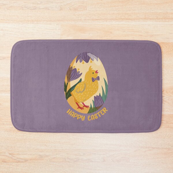 Item preview, Chick in a yellow Easter egg with crocuses – Happy Easter designed and sold by InkofNocturna.