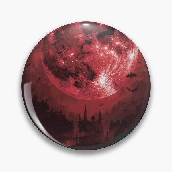 Item preview, Blood Moon Dark Fantasy T-Shirt – Gothic Moon Design designed and sold by slumber-1.