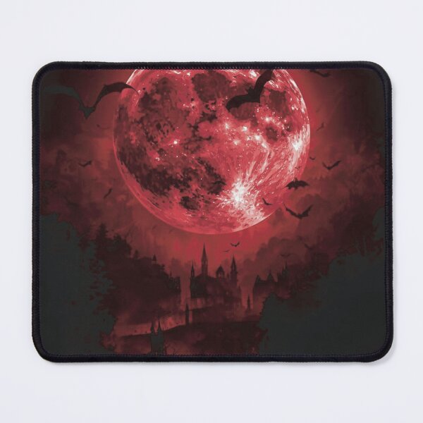Item preview, Blood Moon Dark Fantasy T-Shirt – Gothic Moon Design designed and sold by slumber-1.
