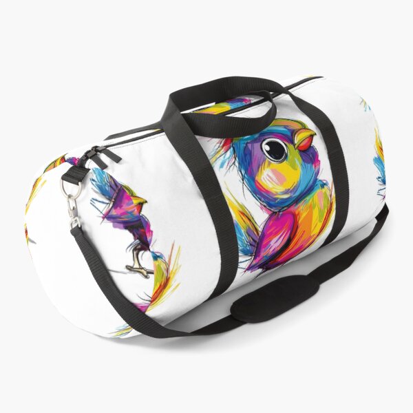 Item preview, Psychedelic Rainbow Baby Bird - Vibrant Neon Animal Art Print designed and sold by DesignArtist.ia.