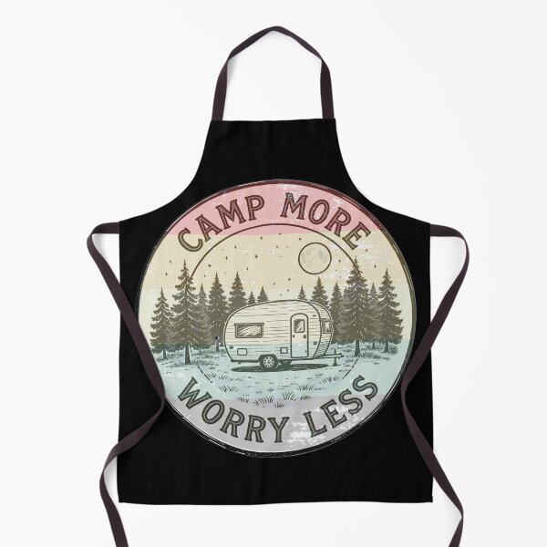 Item preview, Camp More Worry Less Vintage Outdoor Camper Camping Design designed and sold by Ladys-Gents.