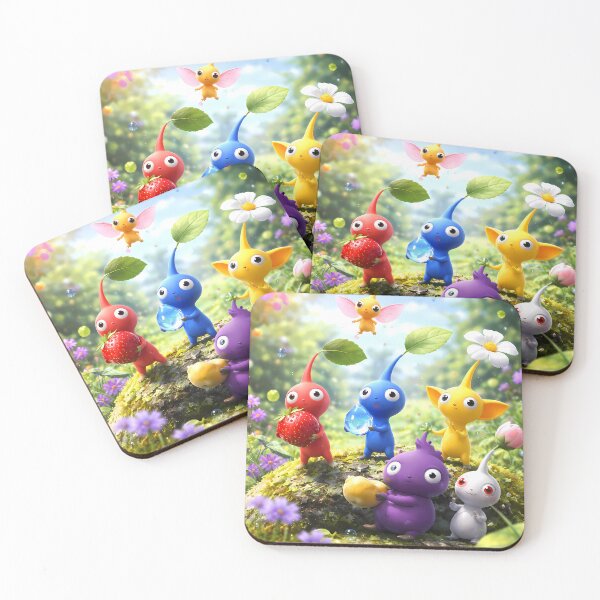 Item preview, Pikmin Garden Adventure Colorful Game Characters Art designed and sold by ascendzero.