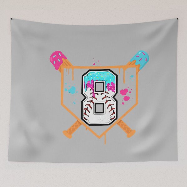 Item preview, Baseball 8th Birthday Ice Cream Drip 8 Year Old Birthday Boy designed and sold by mjohnson9.