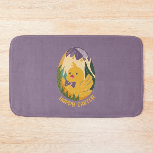 Item preview, Chick portrait in a yellow Easter egg with crocuses – Happy Easter designed and sold by InkofNocturna.