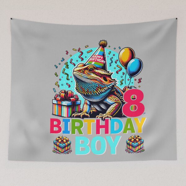 Item preview, Bearded Dragon Lizard 8th Birthday 8 Year Old Boy Kids Girls designed and sold by mjohnson9.