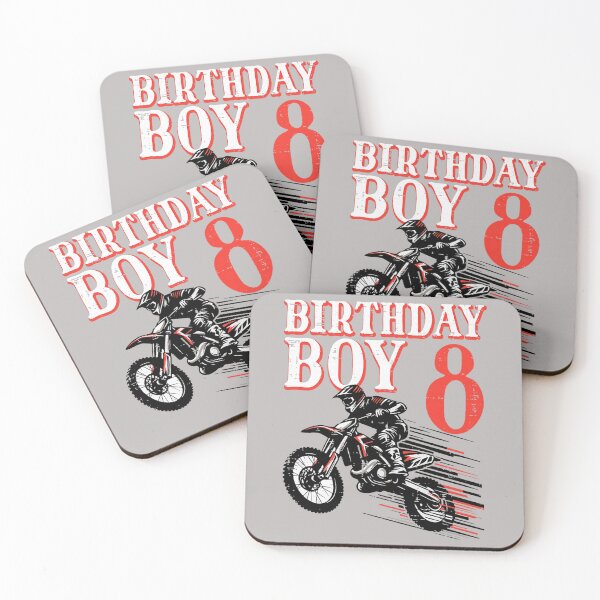 Item preview, Birthday Boy 8 Motorcycle 8th Bday Biker Rider Boys Kids designed and sold by mjohnson9.