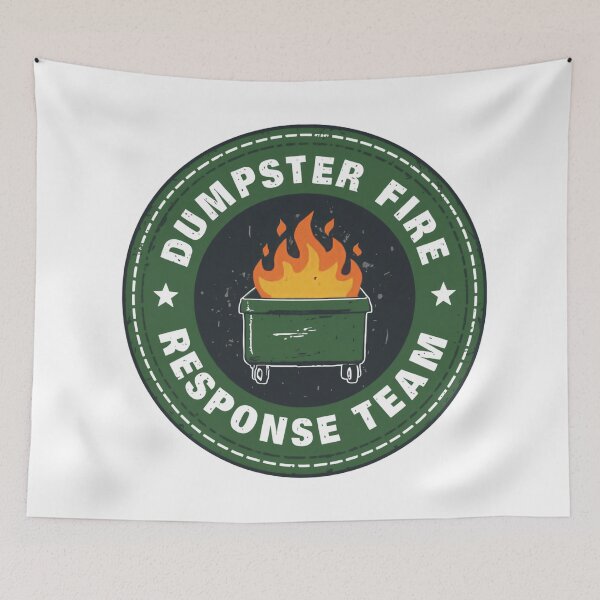 Item preview, Dumpster Fire Response Team Leader Always Managing Wild Office Disasters designed and sold by SkeletonsDanger.