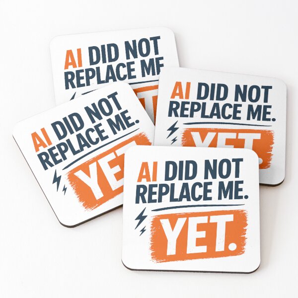 Item preview, AI did not replace me. Yet designed and sold by aipolohu.